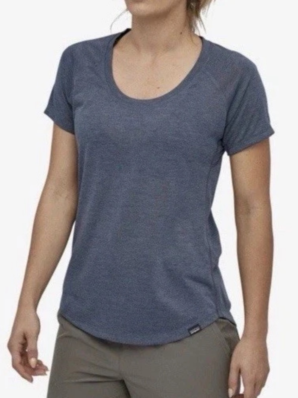 Patagonia Women's Top Capilene Cool Trail Shirt Blue size Medium